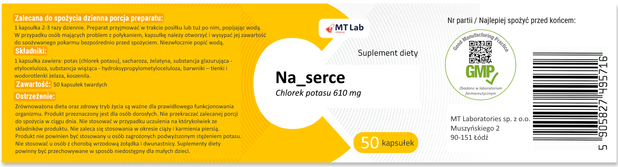 Etykieta przykładowego produktu